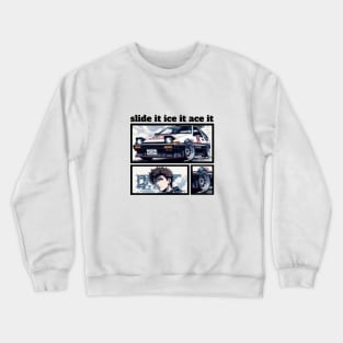 slide it, ice it, ace it : Hachiroku Crewneck Sweatshirt